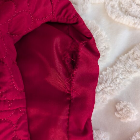 Jane Ashley red quilted puff vest XL - Picture 10 of 10